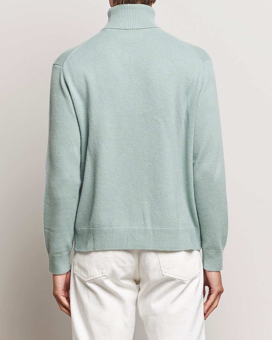 Herre | Gensere | Samsøe Samsøe | Samsøe & Samsøe Viktor Wool Knitted Rollneck Iceberg Green