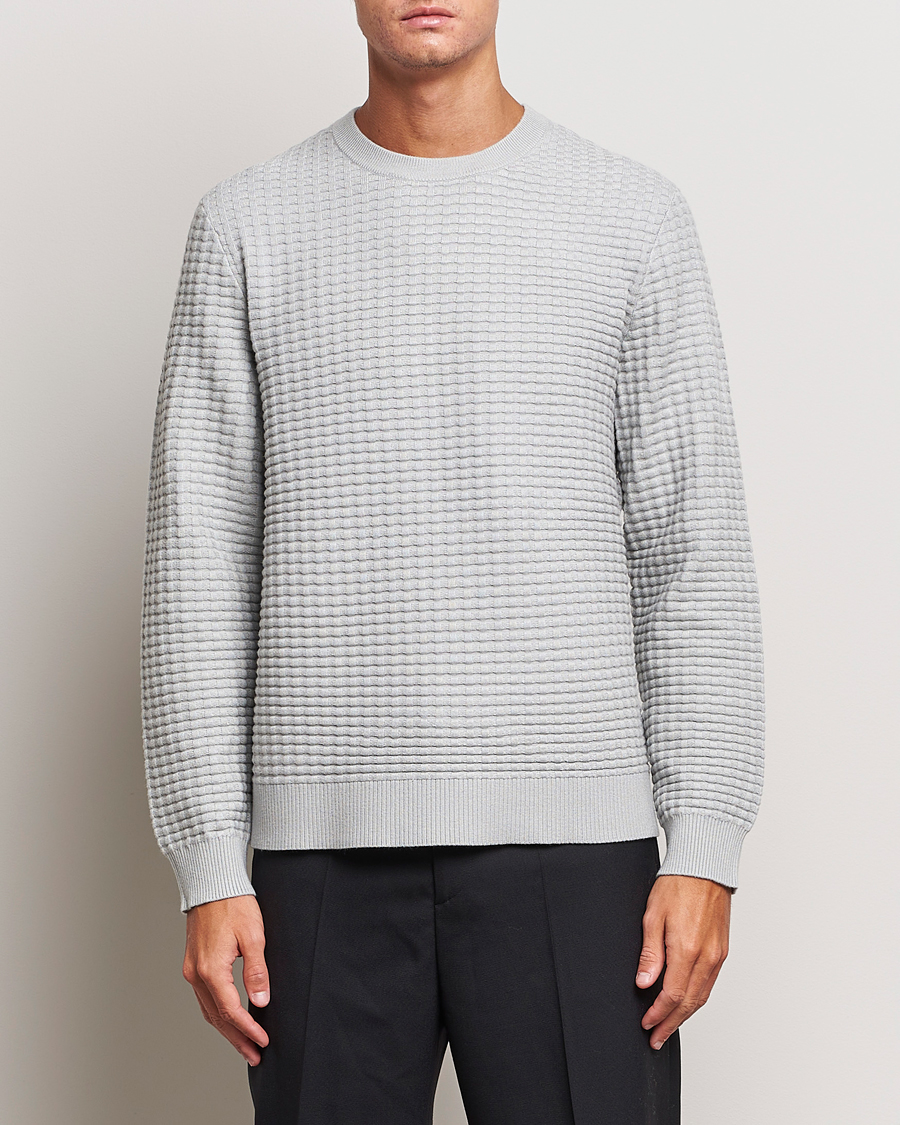 Herre |  | Samsøe & Samsøe | Jules Waffle Knitted Crew Neck High Rise Grey