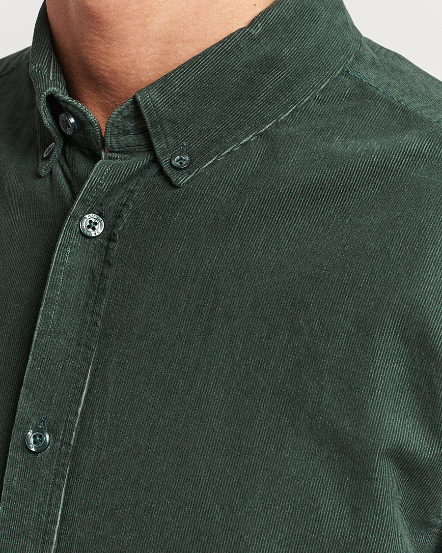 Herre | Skjorter | Samsøe Samsøe | Samsøe & Samsøe Liam Baby Cord Shirt Garden Topiary