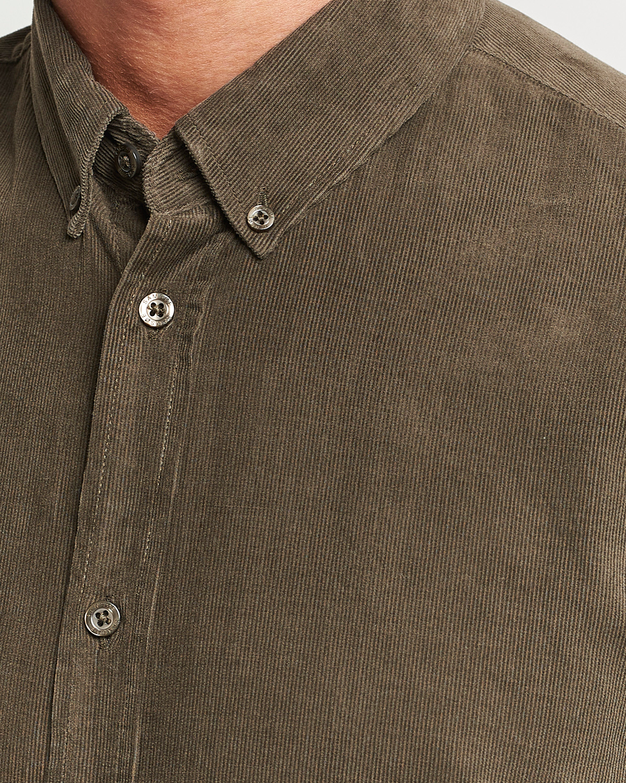 Herre | Skjorter | Samsøe Samsøe | Samsøe & Samsøe Liam Baby Cord Shirt Crocodile