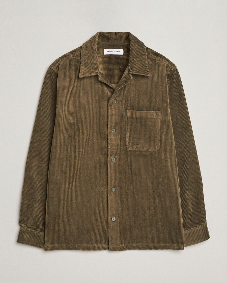 Herre | Skjorter | Samsøe Samsøe | Samsøe & Samsøe Damon Corduroy Overshirt Crocodile