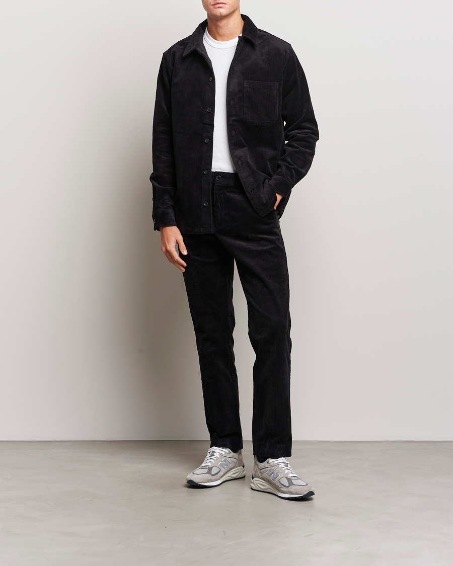 Herre | Skjorter | Samsøe Samsøe | Samsøe & Samsøe Damon Corduroy Overshirt Black