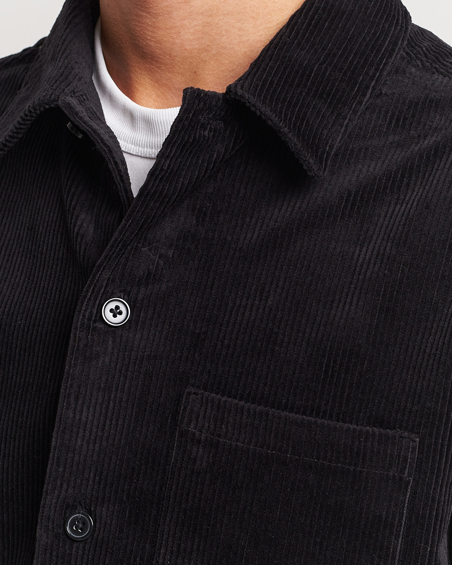 Herre | Skjorter | Samsøe Samsøe | Samsøe & Samsøe Damon Corduroy Overshirt Black
