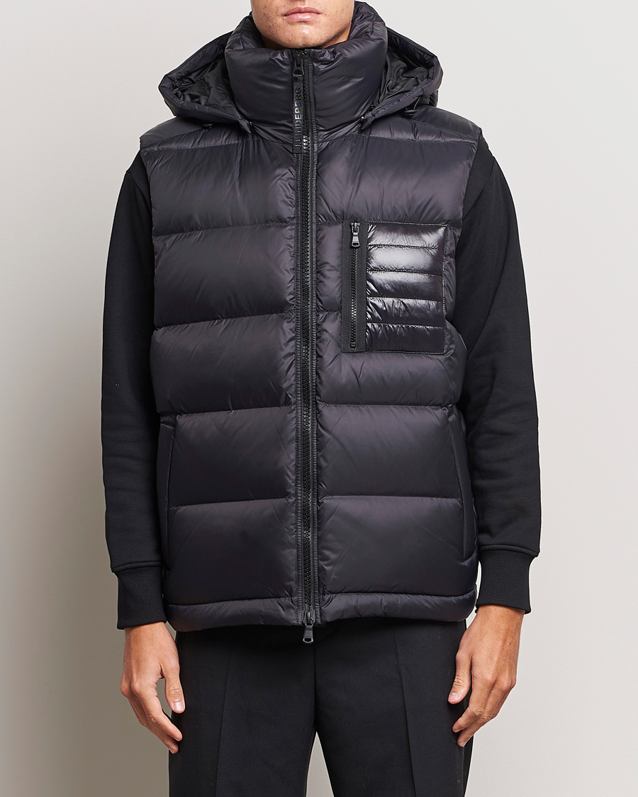Herre | Jakker | J.Lindeberg | Duke Hoodded Down Vest Black