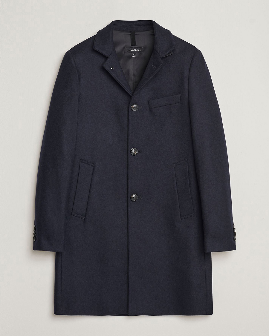 Herre | Jakker | J.Lindeberg | Holger Melton Coat Navy
