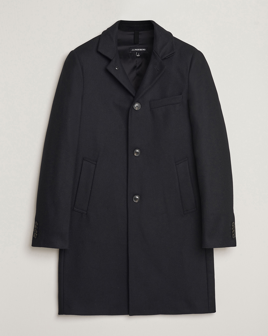 Herre | Jakker | J.Lindeberg | Holger Melton Coat Black