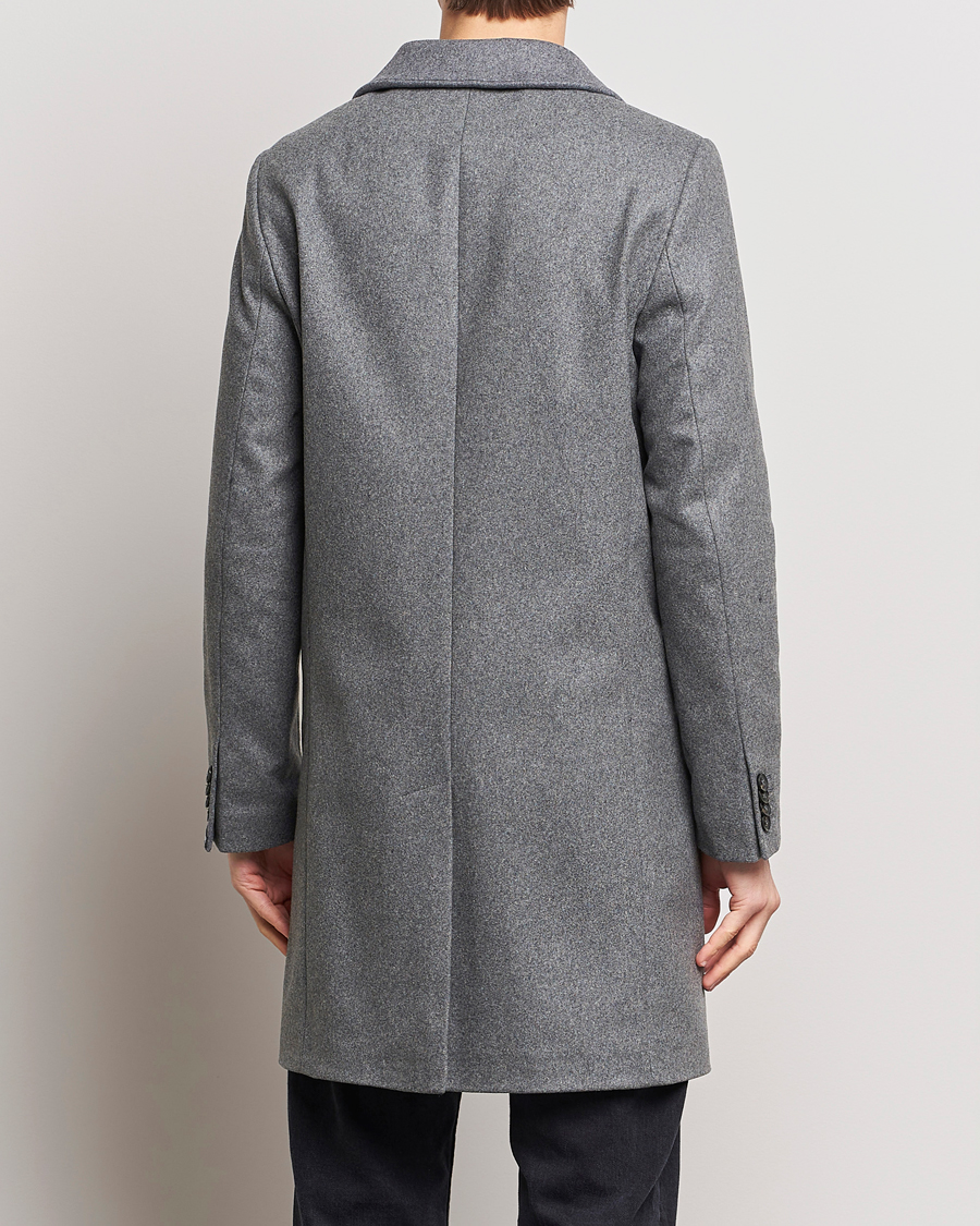 Herre | Jakker | J.Lindeberg | Holger Melton Coat Mid Grey Mel