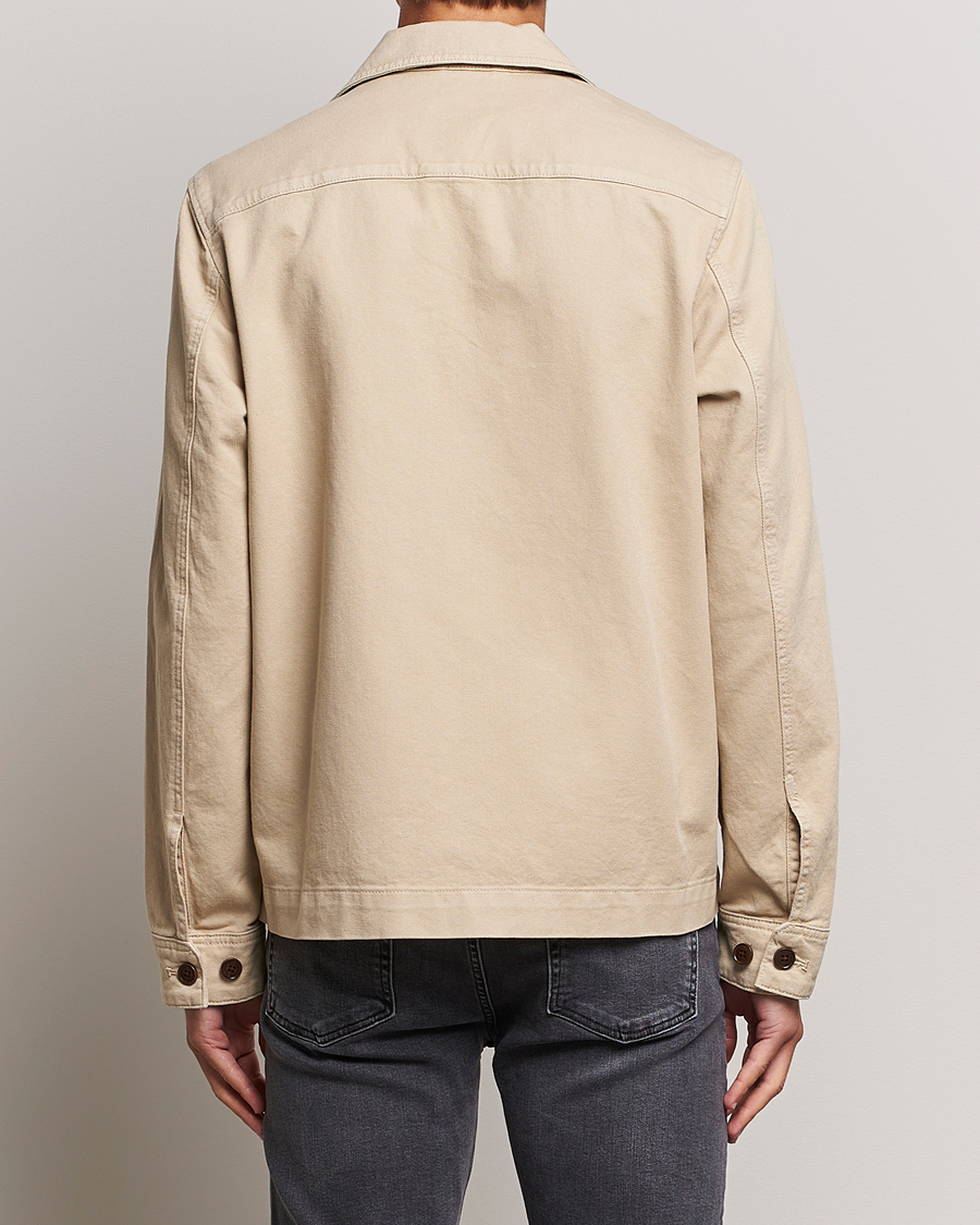 Herre | Skjorter | J.Lindeberg | Lando Organic Twill Overshirt Oyster Grey