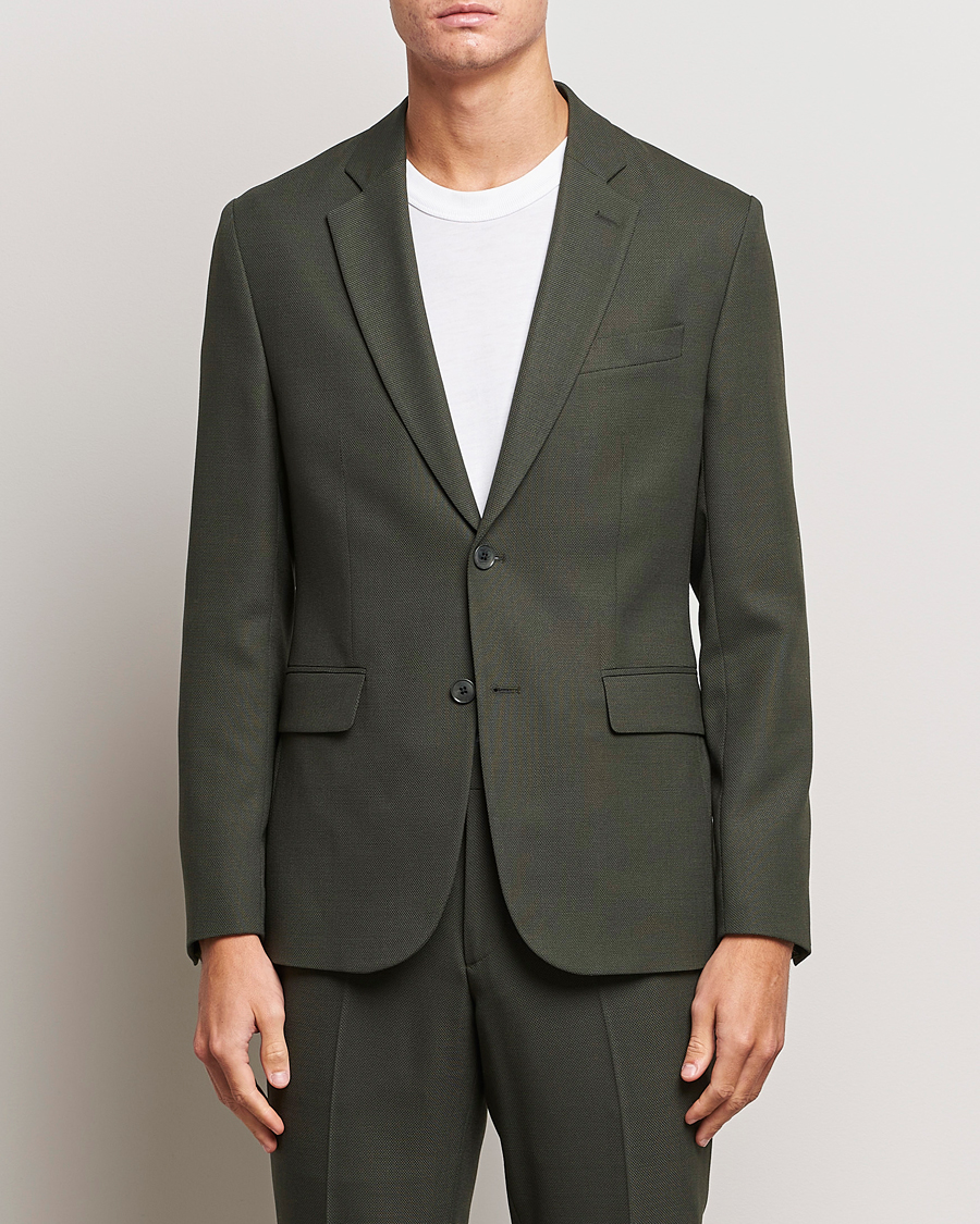 Herre | J.Lindeberg | J.Lindeberg | Hopper Active Hopsack Blazer Forest Green