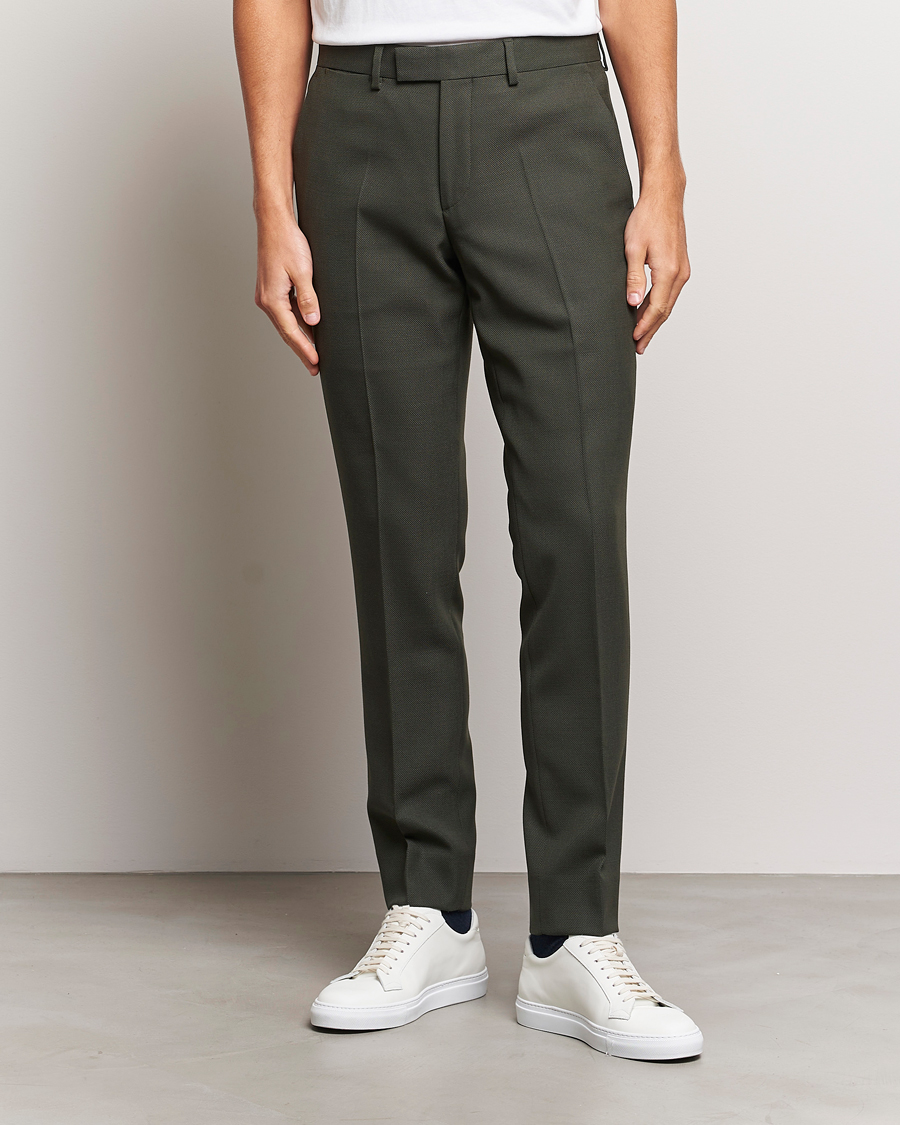 Herre | J.Lindeberg | J.Lindeberg | Grant Active Hopsack Pants Forest Green