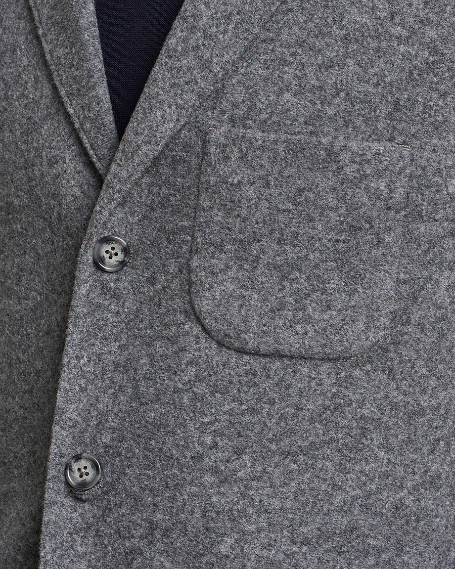 Herre | Dressjakker | J.Lindeberg | Carlton Wool Cardigan Blazer Mid Grey Mel