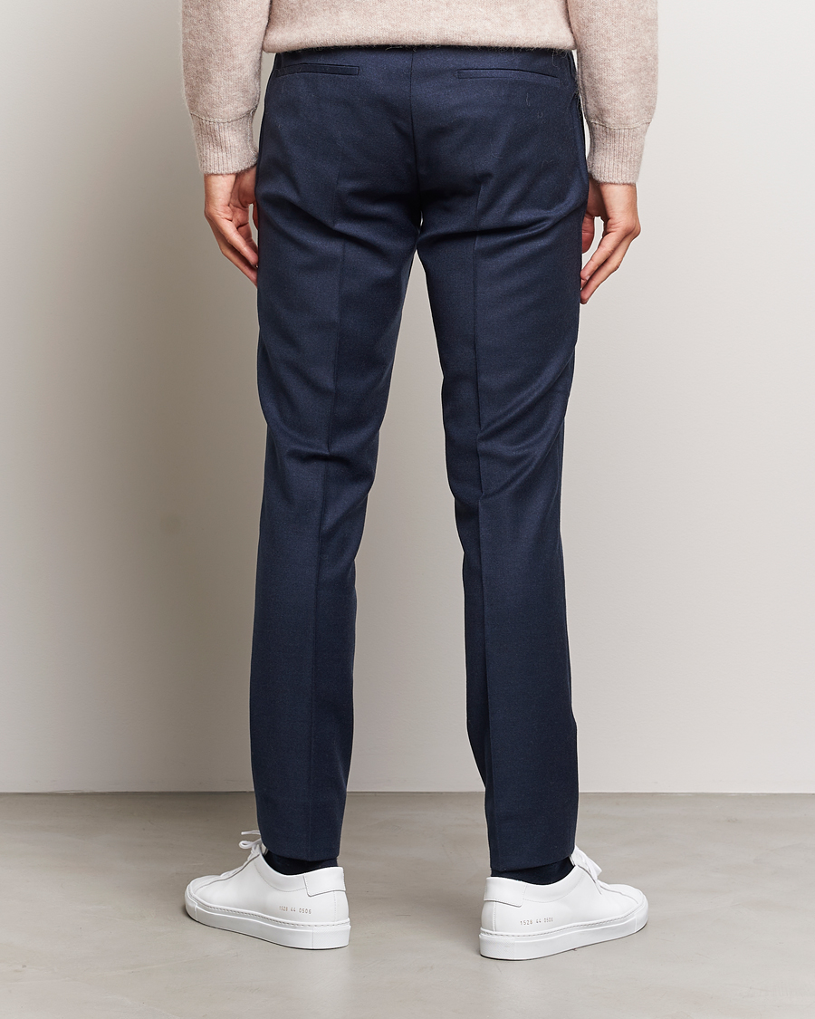 Herre | Bukser | J.Lindeberg | Grant Stretch Flannel Trousers Navy