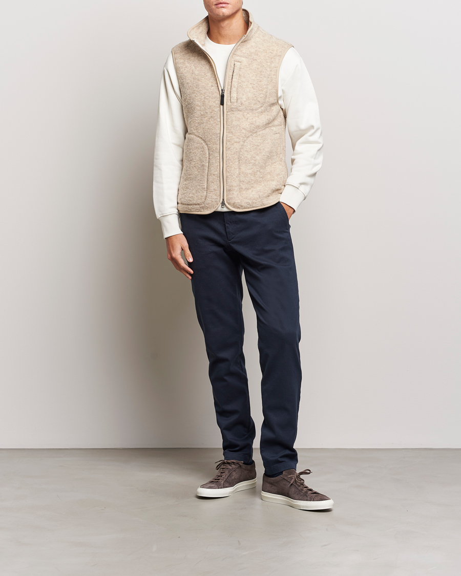Herre | Bukser | J.Lindeberg | Chaze Flannel Twill Pants Navy