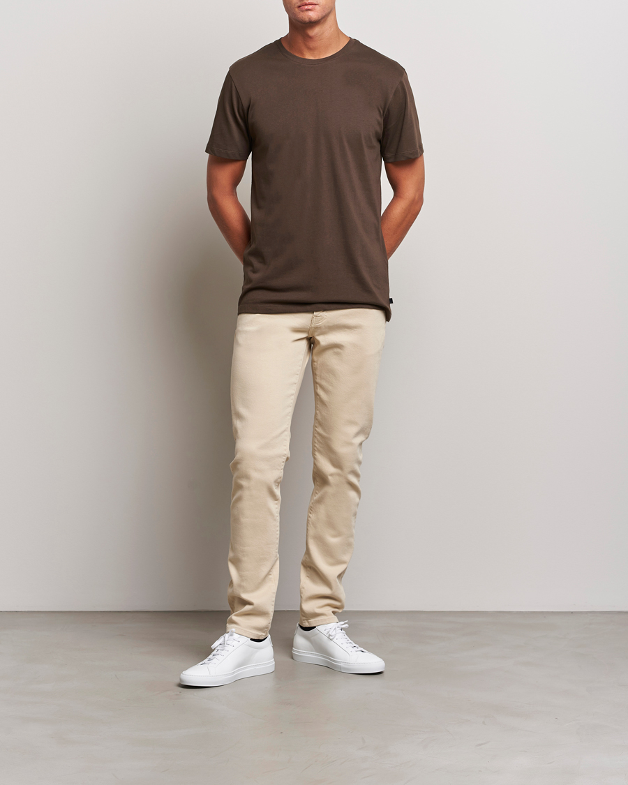 Herre | T-Shirts | J.Lindeberg | Sid Cotton Crew Neck Tee Delicioso