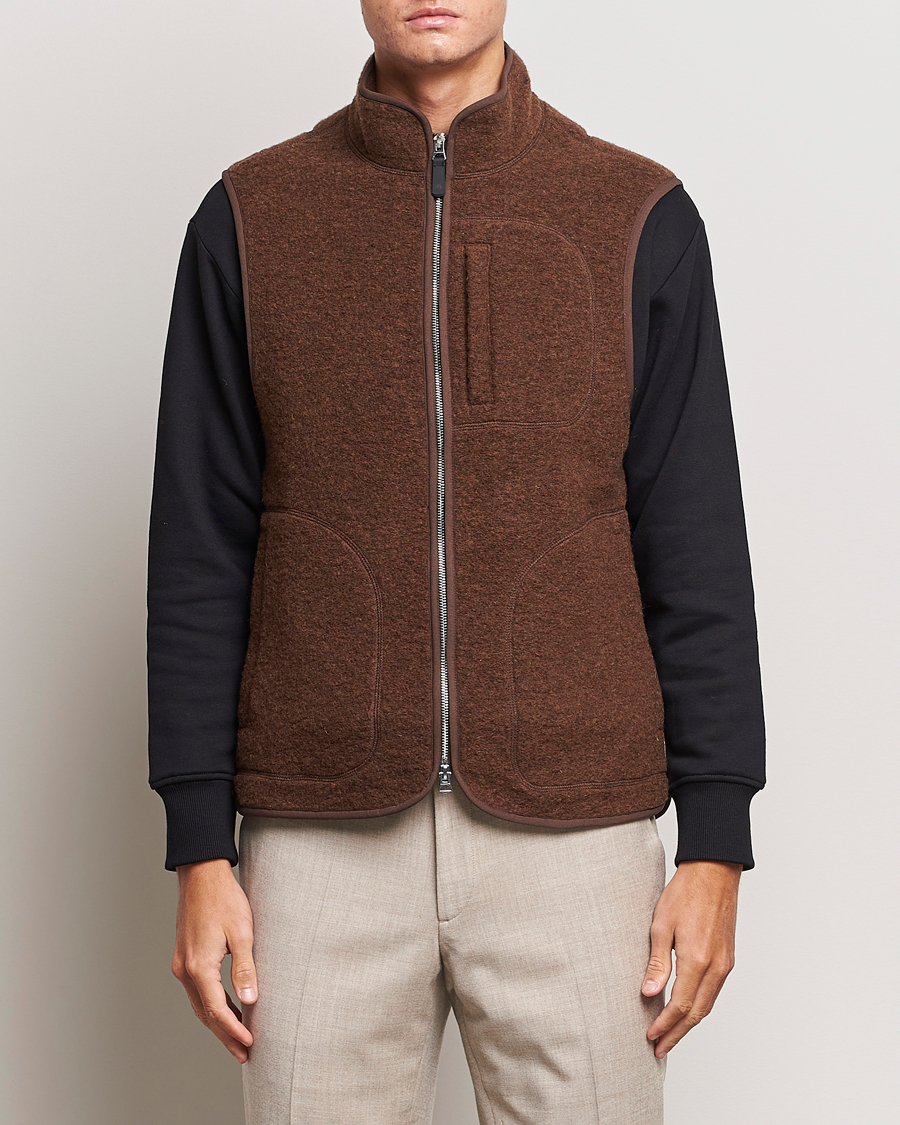 Herre | J.Lindeberg | J.Lindeberg | Duncan Wool Fleece Vest Delicioso