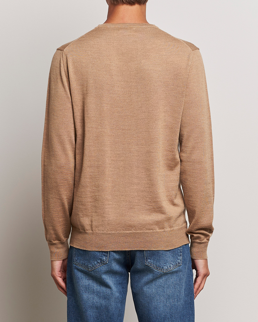 Herre | Gensere | J.Lindeberg | Lyle True Merino Crew Neck Pullover Chipmunk Melange