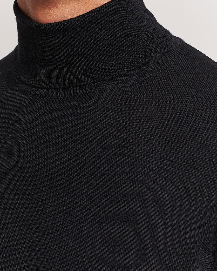Herre | Gensere | J.Lindeberg | Lyd True Merino Polo Black