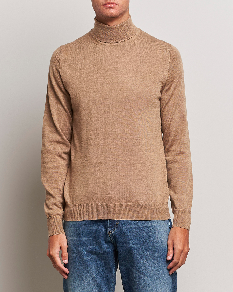 Herre |  | J.Lindeberg | Lyd True Merino Polo Chipmunk Melange