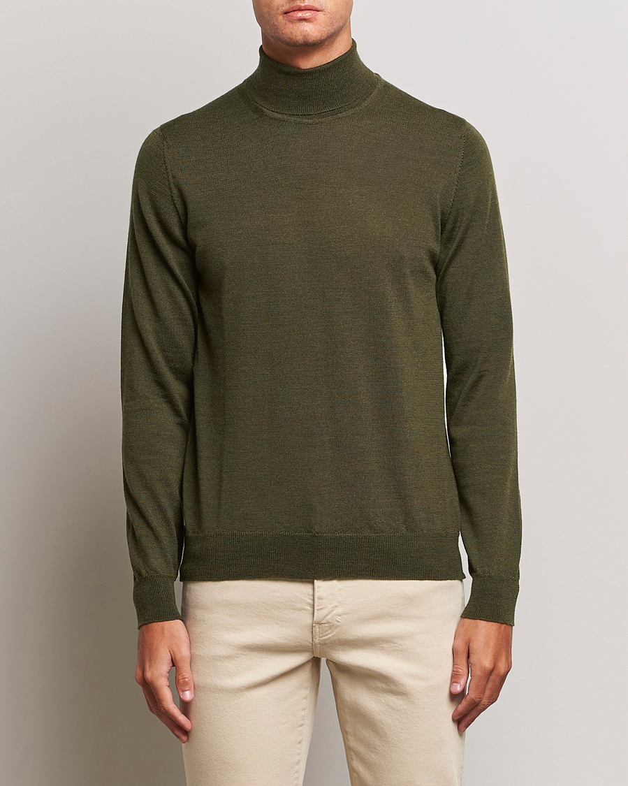 Herre |  | J.Lindeberg | Lyd True Merino Polo Forest Green