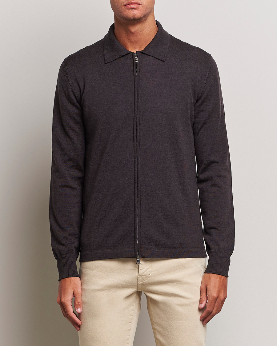 Herre | Gensere | J.Lindeberg | Nyle True Merino Zip Cardigan Delicioso