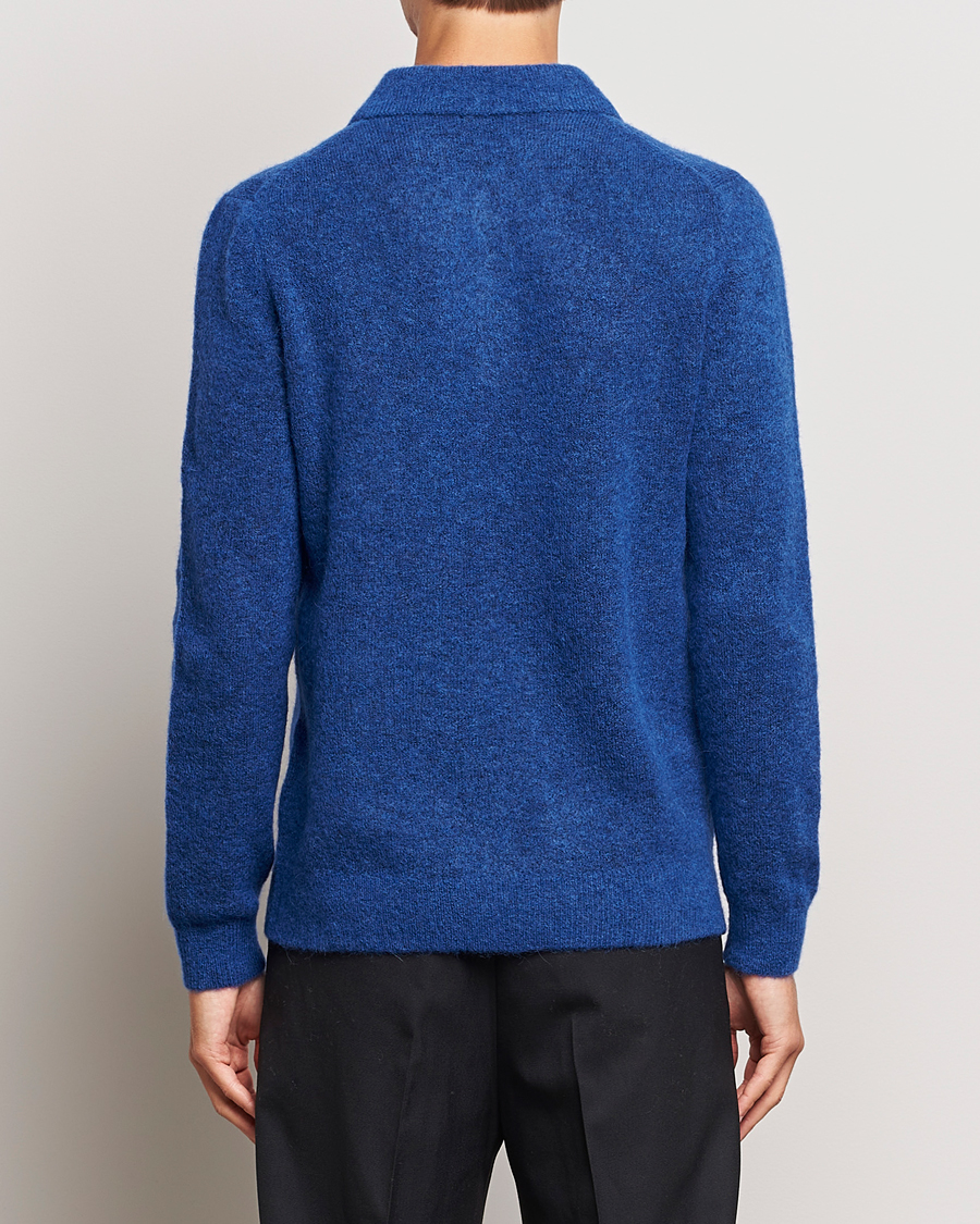 Herre | Gensere | J.Lindeberg | Hayden Hairy Polo Knit Surf The Web