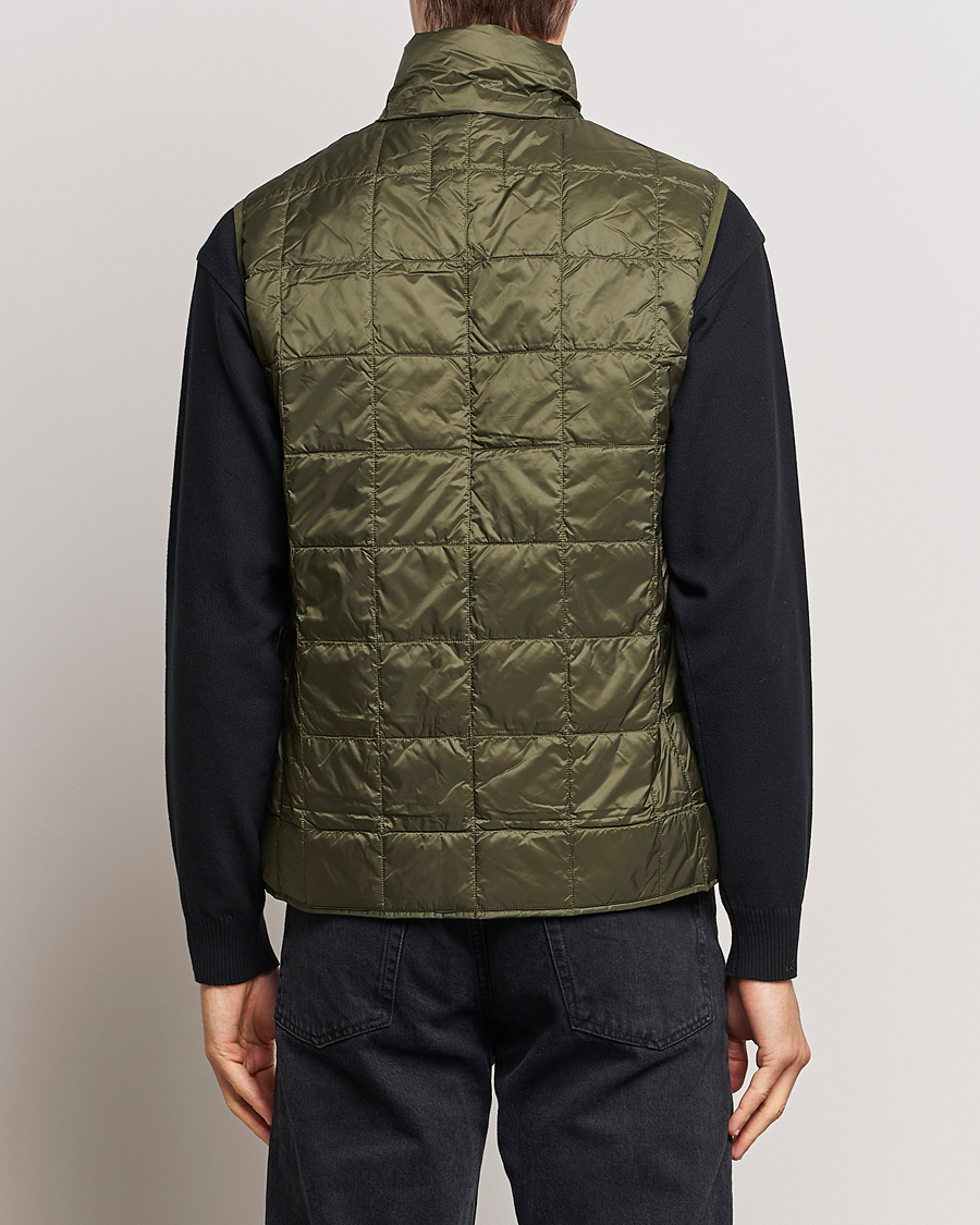 Herre | Jakker | TAION | High Neck Full Zip Lightweight Down Vest Dark Olive