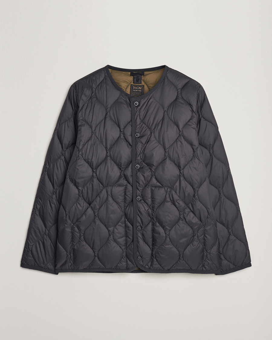 Herre | Jakker | TAION | Military Crew Neck Down Jacket Black