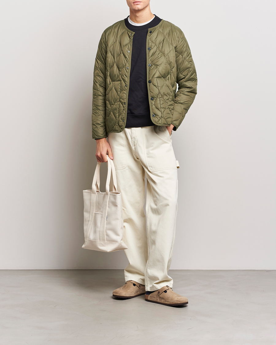 Herre | Jakker | TAION | Military Crew Neck Down Jacket Dark Olive