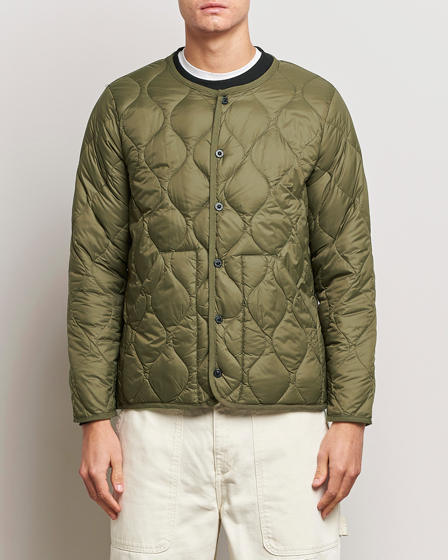 Herre | Jakker | TAION | Military Crew Neck Down Jacket Dark Olive