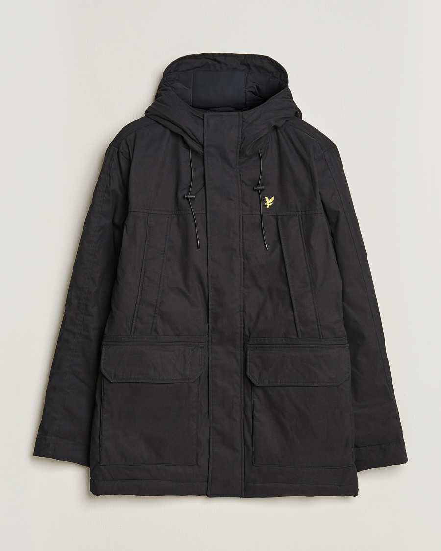 Herre | Jakker | Lyle & Scott | Micro Fleece Parka Jet Black