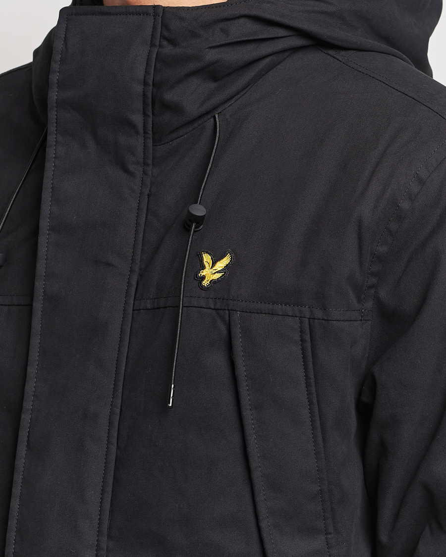 Herre | Jakker | Lyle & Scott | Micro Fleece Parka Jet Black