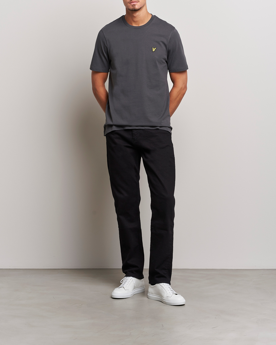 Herre | T-Shirts | Lyle & Scott | Cotton Crew Neck T-Shirt Gunmetal