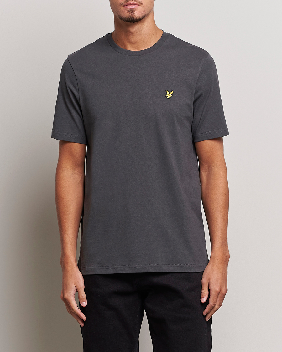 Herre | T-Shirts | Lyle & Scott | Cotton Crew Neck T-Shirt Gunmetal