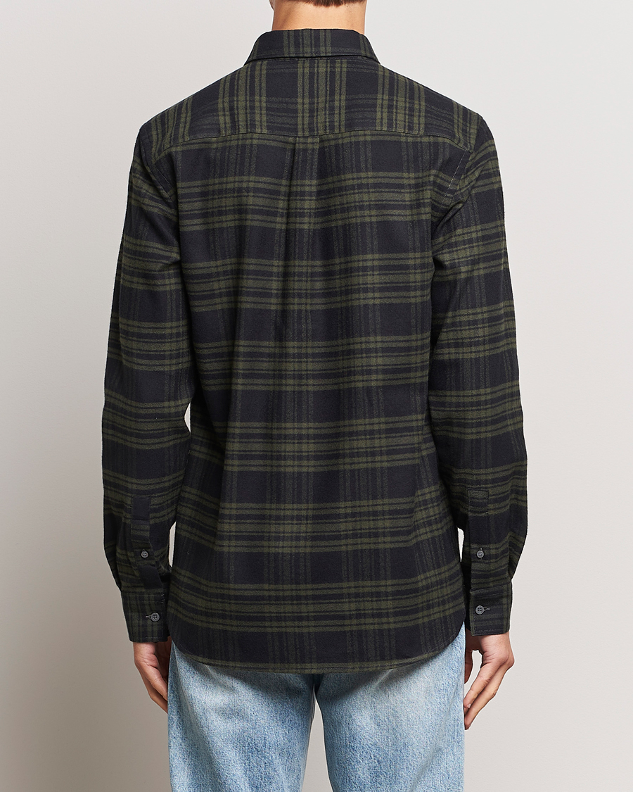 Herre | Skjorter | Lyle & Scott | Checked Flannel Button Down Shirt Mountain Moss