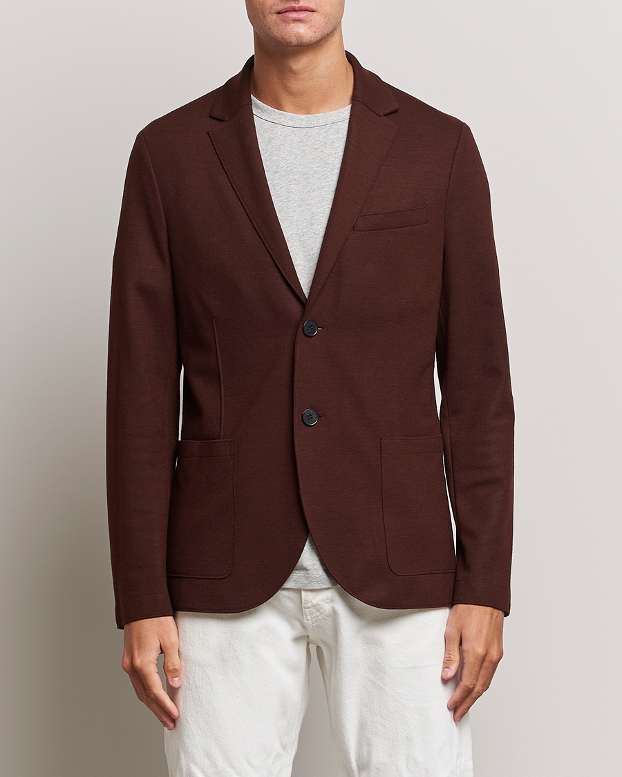 Herre | Dressjakker | Harris Wharf London | Two Button Vented Superfine Merino Blazer Brown