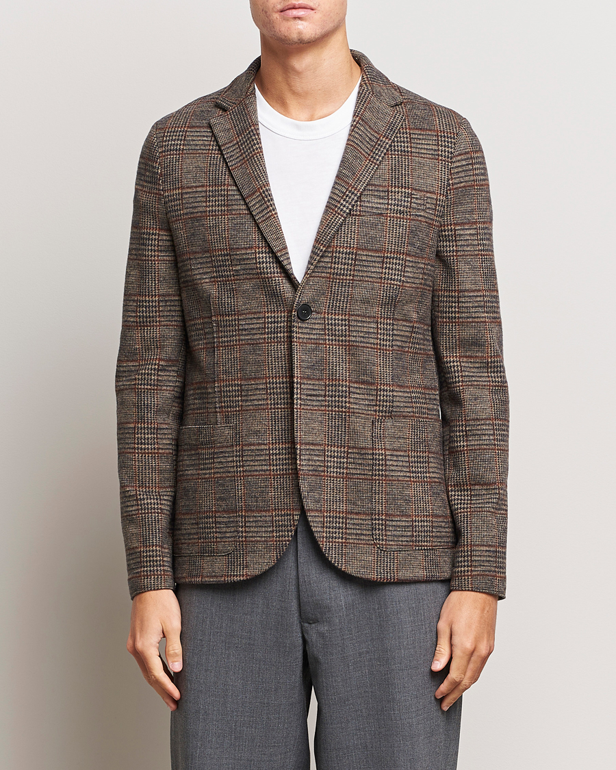Herre | Harris Wharf London | Harris Wharf London | Two Buttoned Loro Piana Wool Blazer Brown