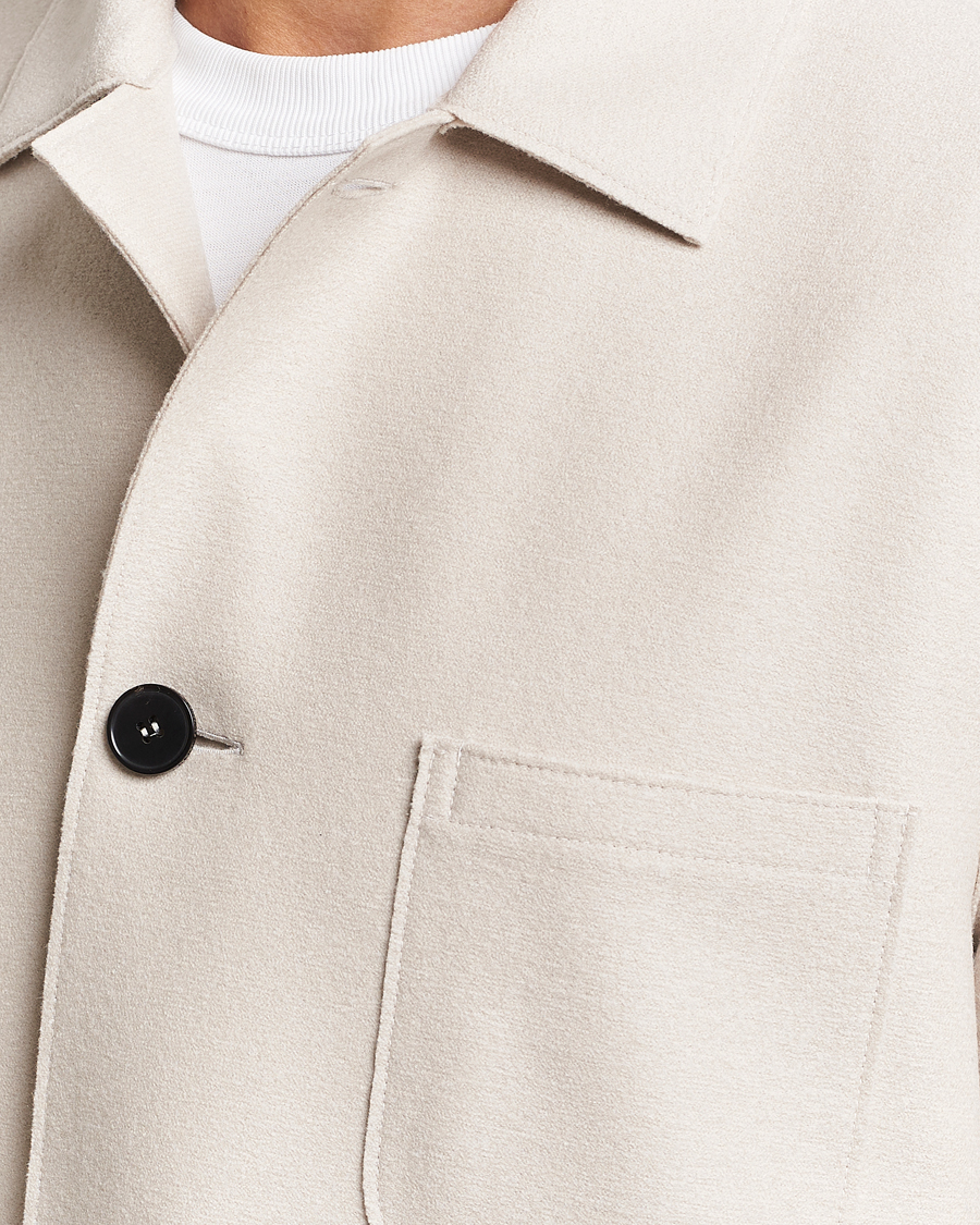 Herre | Dressjakker | Harris Wharf London | Dropped Shoulder Wool Jacket Cream