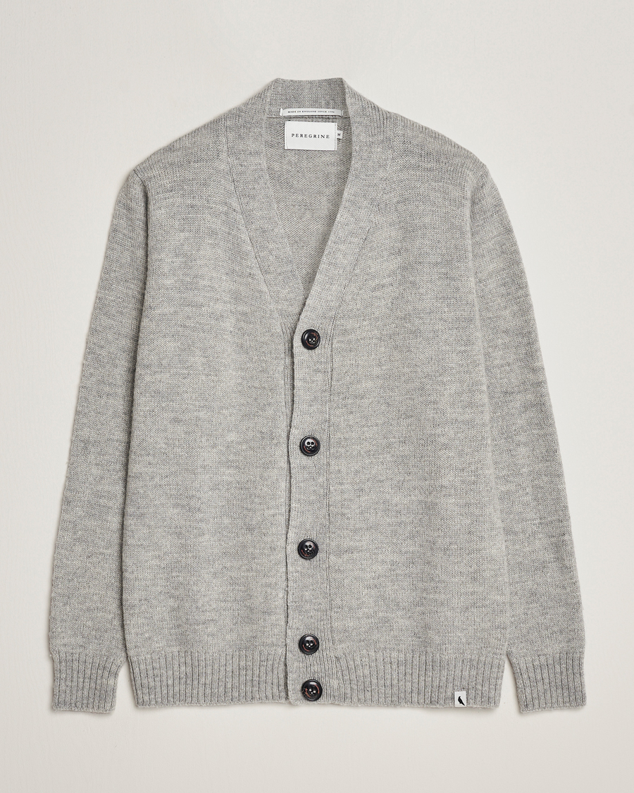 Herre | Gensere | Peregrine | Maker's Stitch Merino Cardigan Light Grey