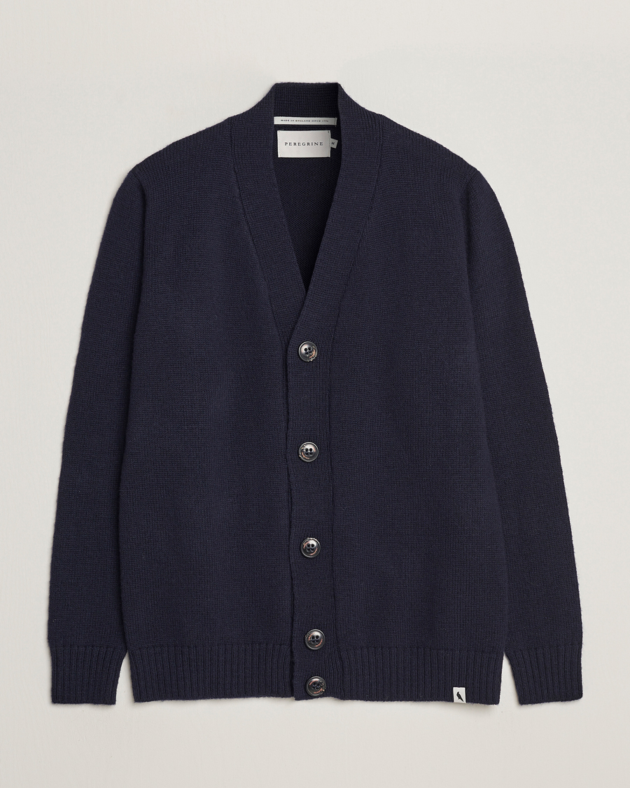 Herre | Gensere | Peregrine | Maker's Stitch Merino Cardigan Navy