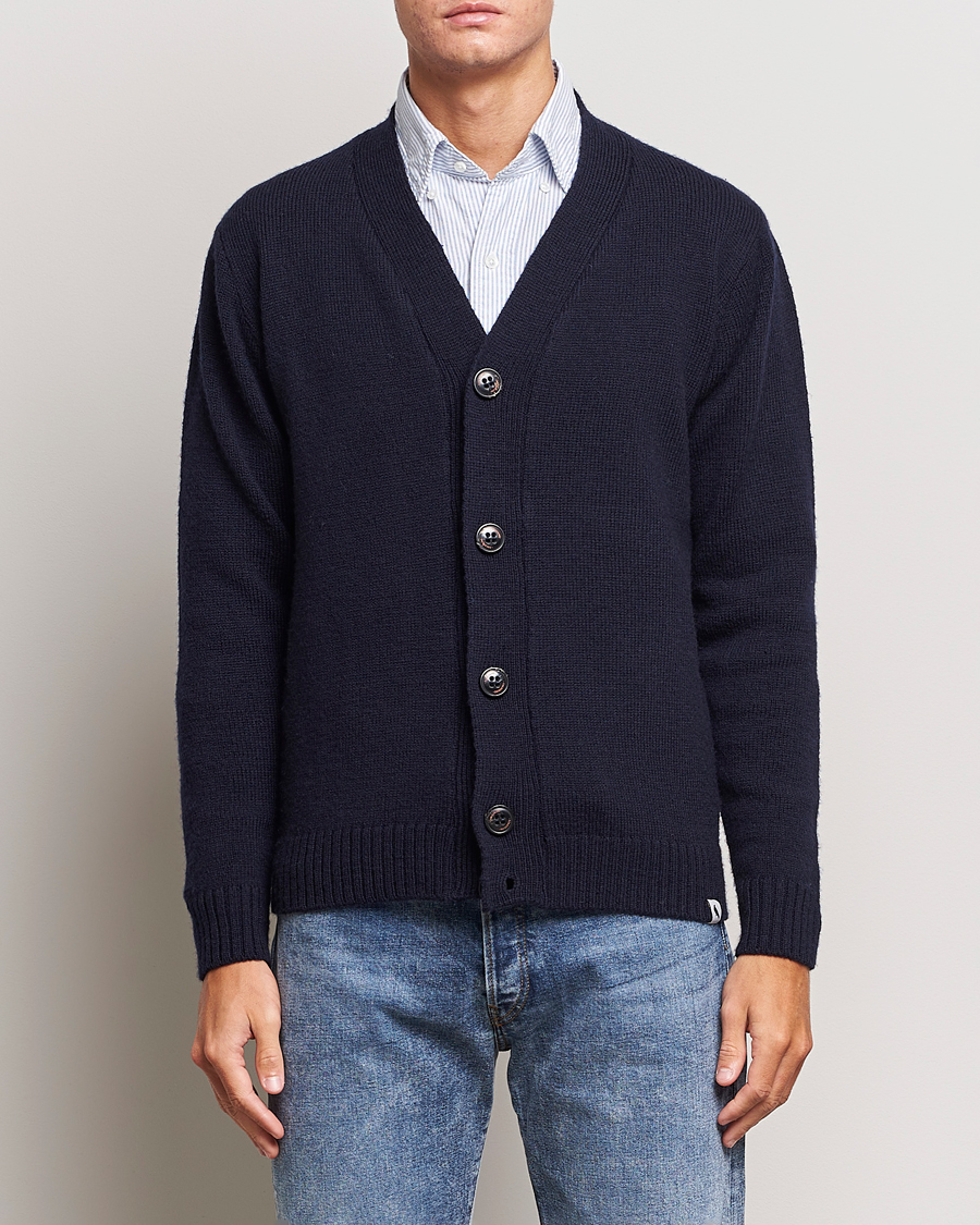 Herre | Gensere | Peregrine | Maker's Stitch Merino Cardigan Navy