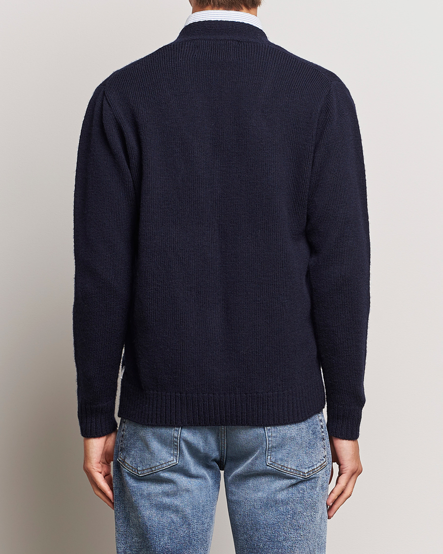 Herre | Gensere | Peregrine | Maker's Stitch Merino Cardigan Navy