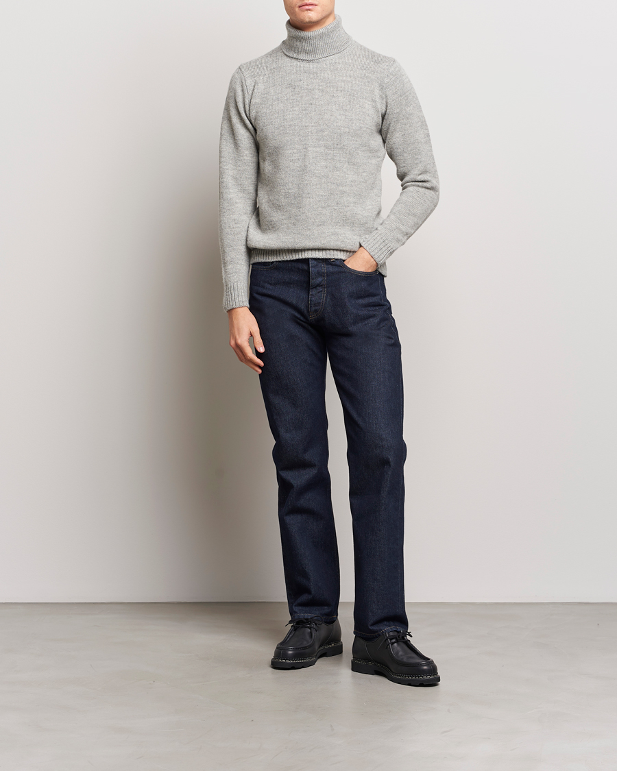 Herre | Gensere | Peregrine | Maker's Stitch Merino Polo Light Grey