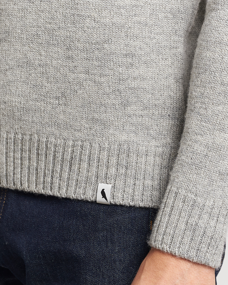 Herre | Gensere | Peregrine | Maker's Stitch Merino Polo Light Grey