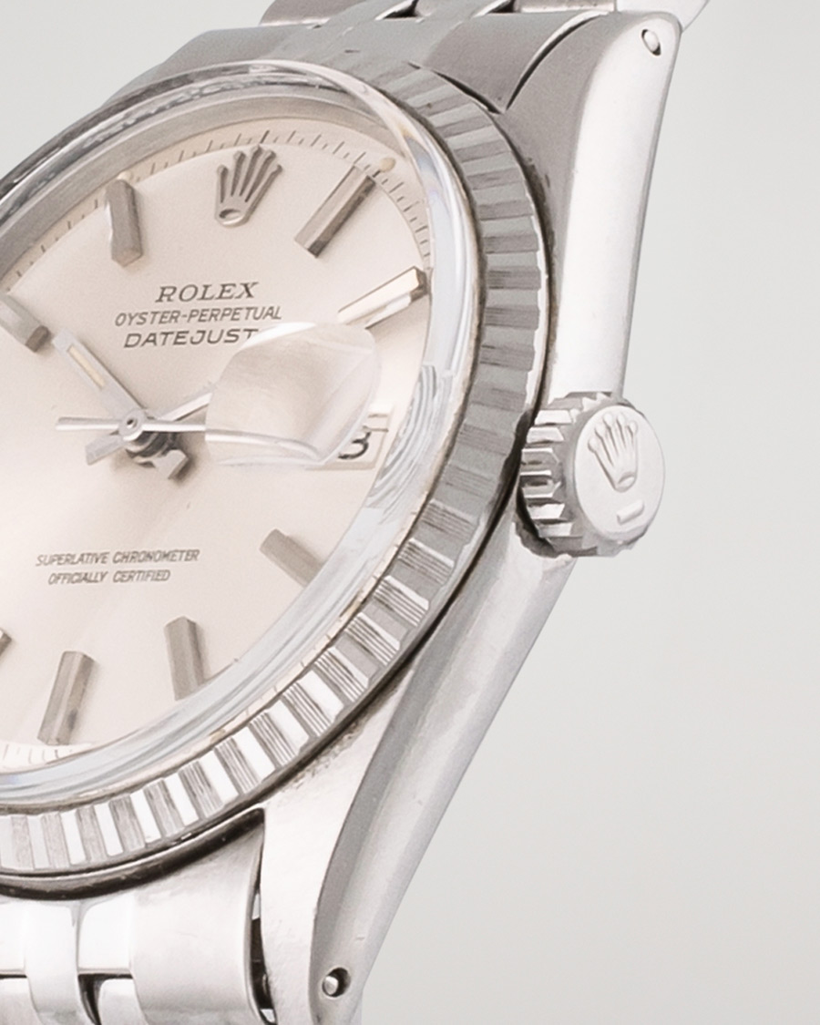 Herre | Rolex Pre-Owned Datejust 1603 Oyster Perpetual Steel Black | Rolex Pre-Owned | Datejust 1603 Oyster Perpetual Steel Black