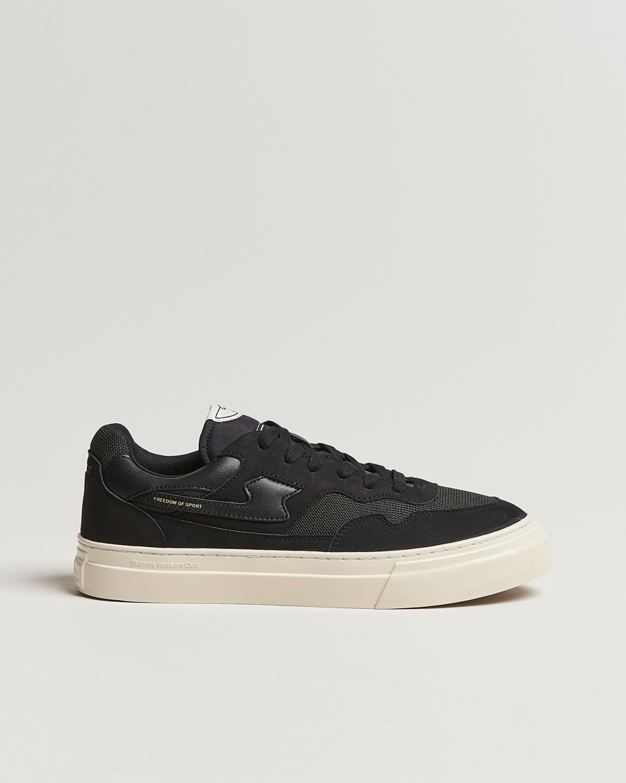Herre | Stepney Workers Club Pearl S-Strike Nubuck Sneaker Black/Black | Stepney Workers Club | Pearl S-Strike Nubuck Sneaker Black/Black