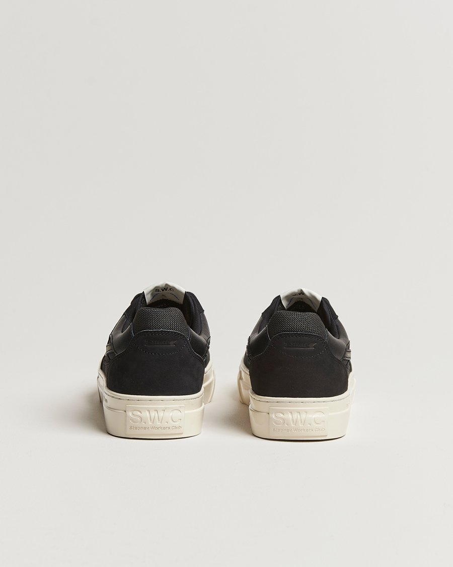 Herre | Stepney Workers Club Pearl S-Strike Nubuck Sneaker Black/Black | Stepney Workers Club | Pearl S-Strike Nubuck Sneaker Black/Black