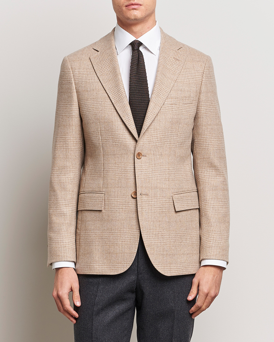 Herre | Morris Heritage | Morris Heritage | Keith Glencheck Wool Blazer Khaki