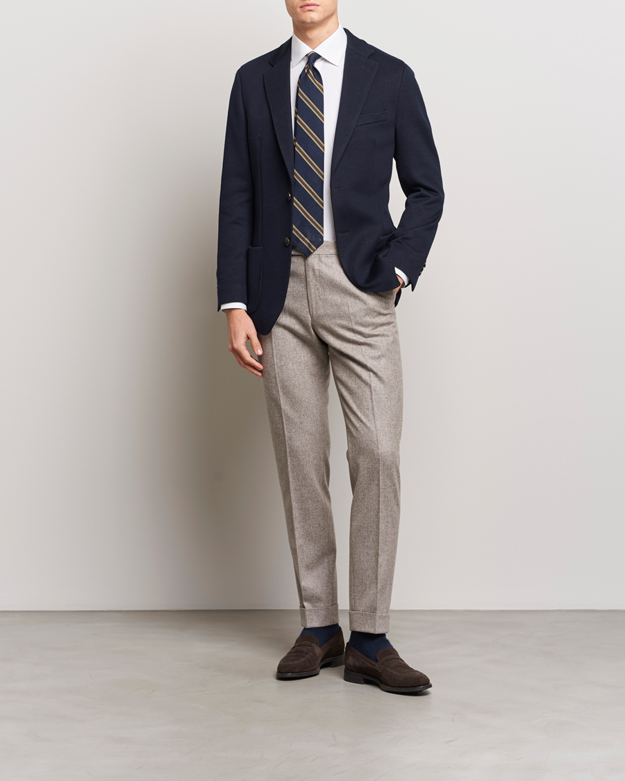 Herre | Dressjakker | Morris Heritage | Mike Knitted Blazer Navy