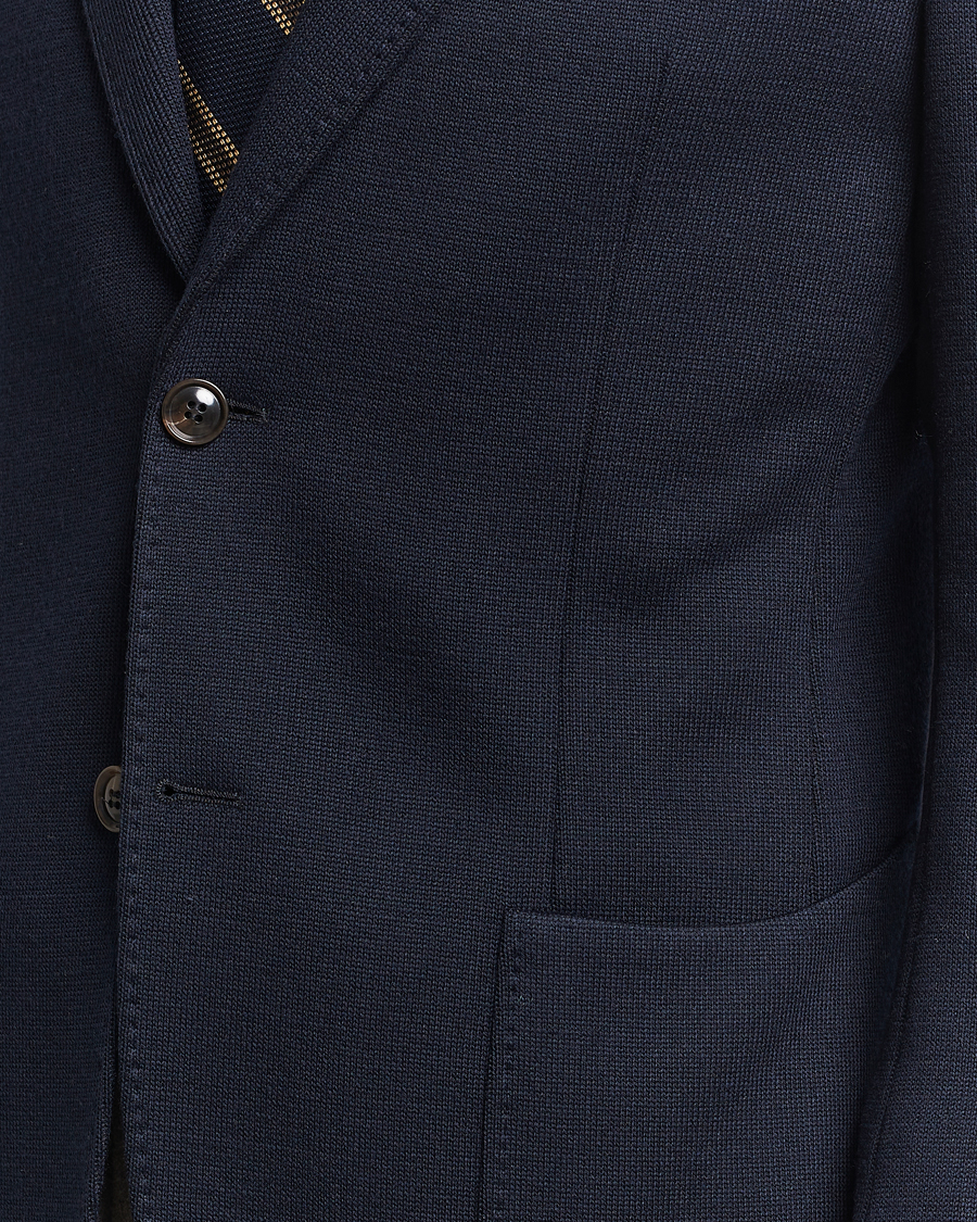 Herre | Dressjakker | Morris Heritage | Mike Knitted Blazer Navy