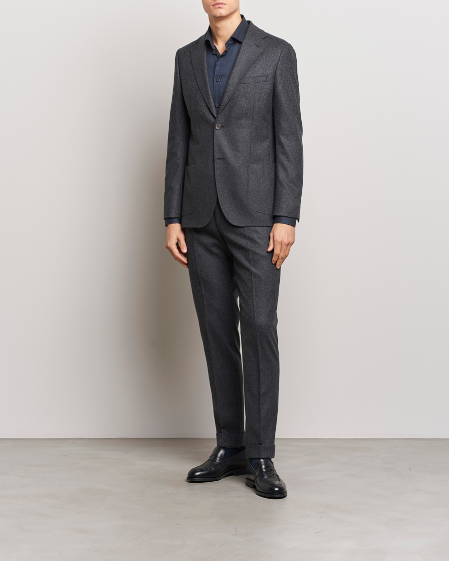 Herre | Dressjakker | Morris Heritage | Mike Flannel Blazer Grey